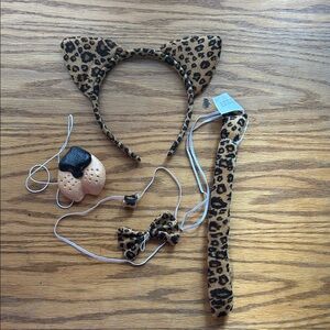 Leopard Print Kids Costume Set
